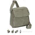 Fashion Leather Laptop Canvas Men's Messenger Bag